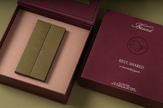 Rest, Shared ritual kit packaging with body oil and pet mist
